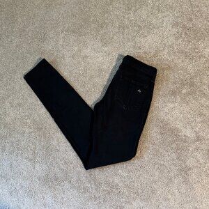 rag & bone /JEAN Black Legging Jegging Sz 26 (27x30) GUC